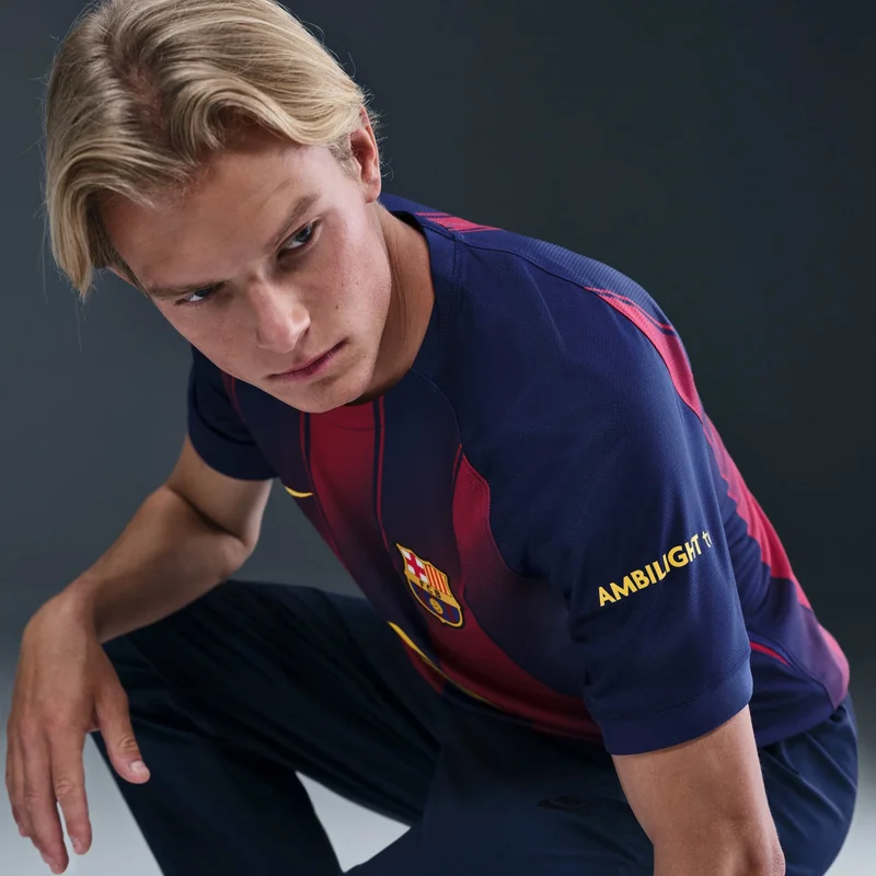 Nike Blue Men's FC Barcelona 25/26 Home Replica Football Jersey for Men | Best Price UAE