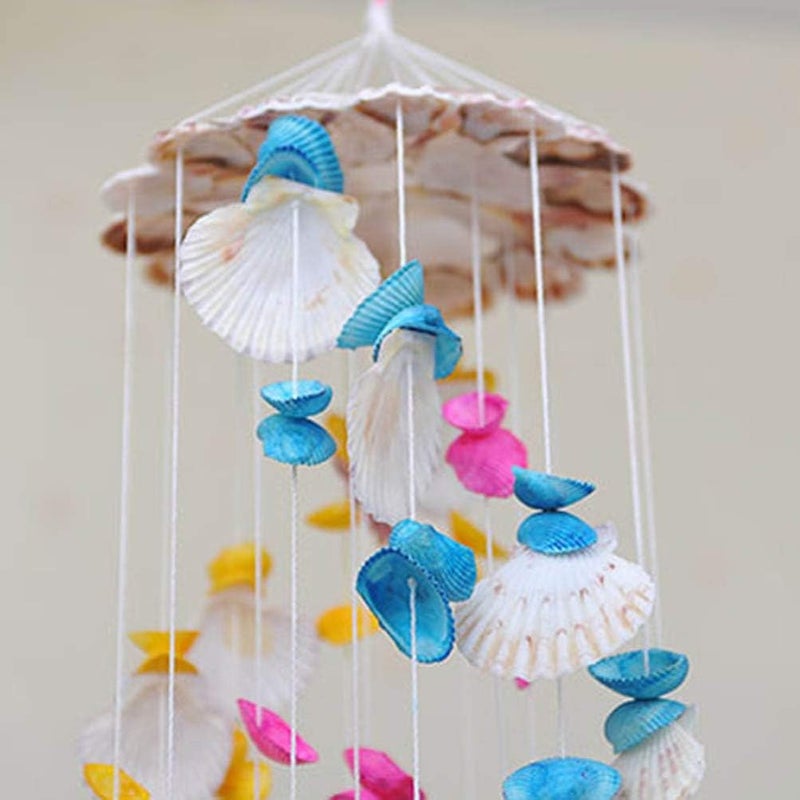comfrt Seashell Wind Chimes Hanging Wind Bell Outdoor Indoor Ornaments Home Car Decor Birthday Gift - Image 2