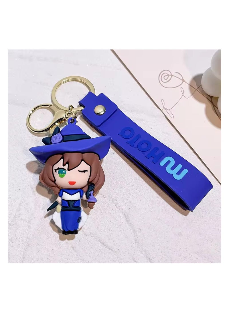 Eula Vision Of God Cosplay Key Chain Unisex Pendant Keyring Accessories Gift PropGame Genshin Impact Alloy Keychain  - Image 2