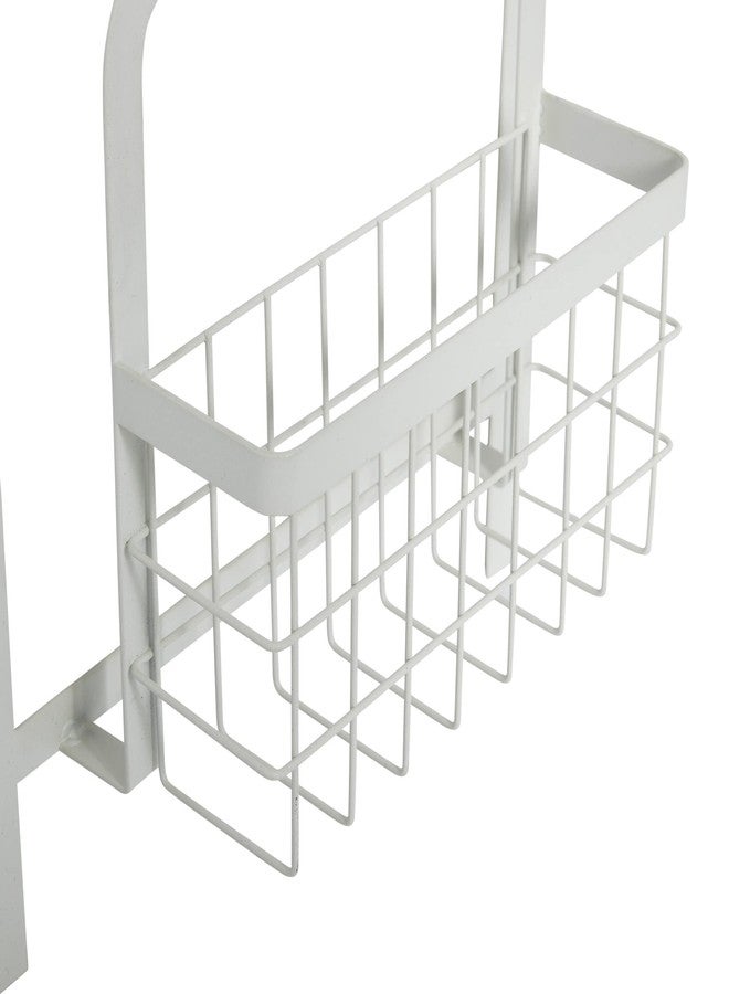 Household Essentials Metal Magnetic Organizer Rack, White - Image 5