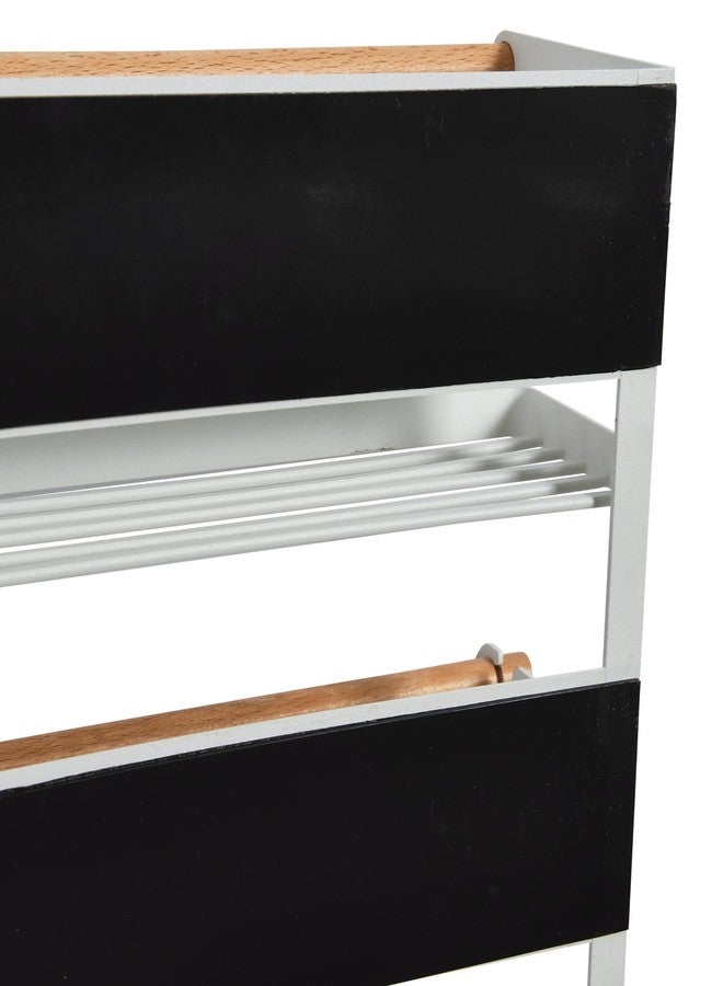 Household Essentials Metal Magnetic Organizer Rack, White - Image 4