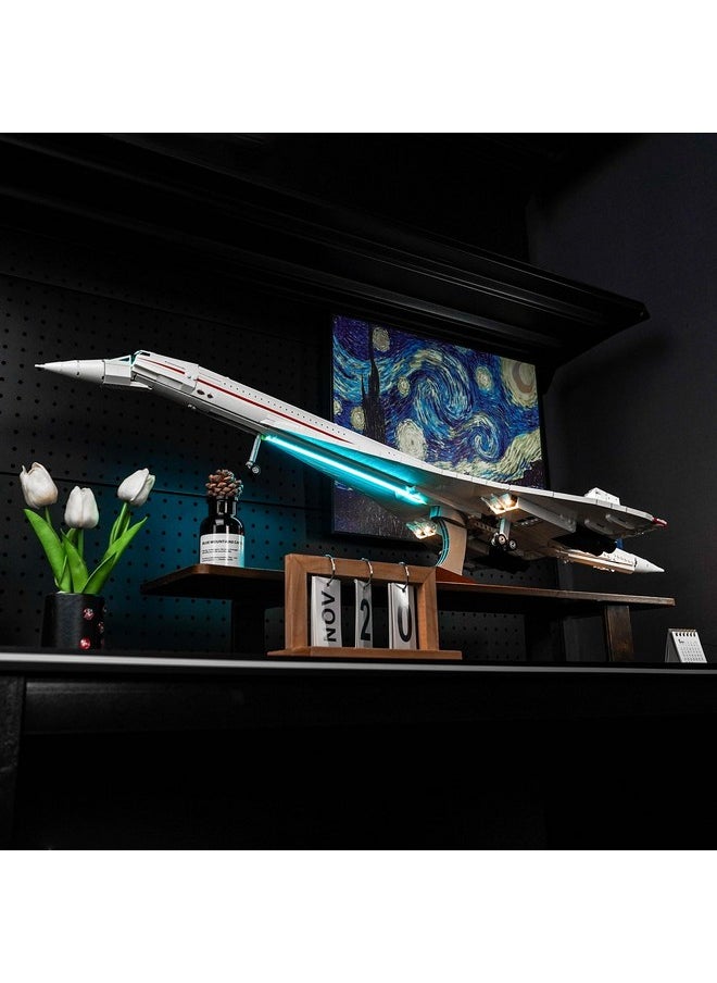 Vonado - Led Light Kit For Lego Concorde 10318, Creative Lighting Set Accessories Compatible With Icons Lego 10318 Concorde 2023 For Fans (Lights Only, No Models) - Image 1