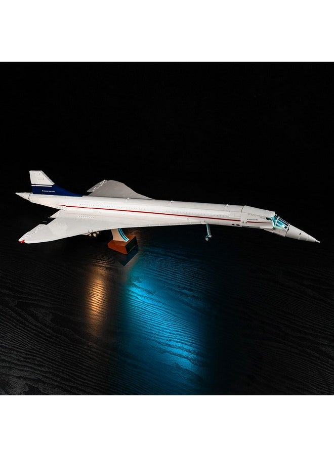 Vonado - Led Light Kit For Lego Concorde 10318, Creative Lighting Set Accessories Compatible With Icons Lego 10318 Concorde 2023 For Fans (Lights Only, No Models) - Image 1