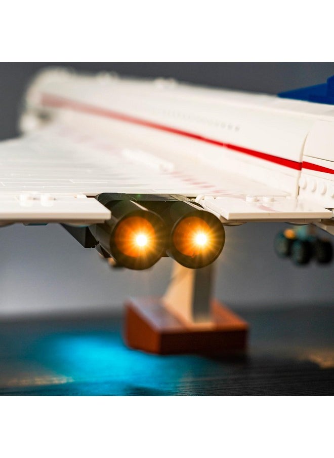 Vonado - Led Light Kit For Lego Concorde 10318, Creative Lighting Set Accessories Compatible With Icons Lego 10318 Concorde 2023 For Fans (Lights Only, No Models) - Image 1