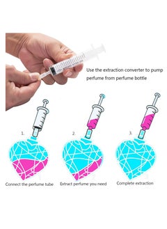 MUB MUB Perfume Refill Pump Tools, Perfume Dispenser with Adapter Tools for Perfumes Transfer to empty bottles, Include 2 Syringe for Replacement  - Image 4