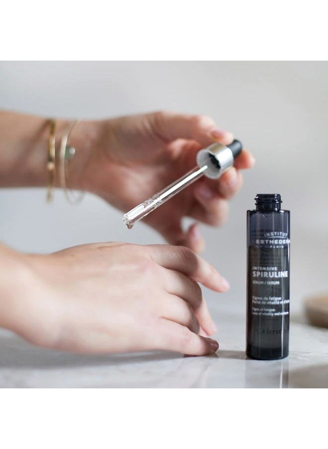 INSTITUT ESTHEDERM Intensive Spiruline Serum - Face and Neck - Radiance Effect - Tired Skin  - Image 3