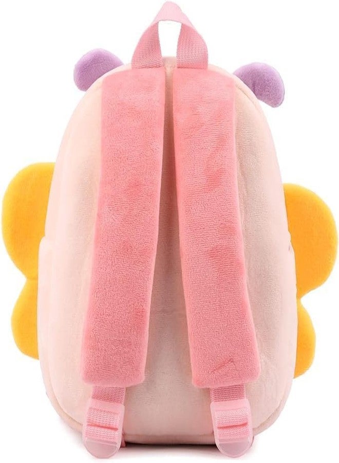 MELVIS Cute Kids Backpack Toddler Bag | Plush Animal Cartoon Mini Travel Bag for Baby Girl & Boy 1-5 Years | Small Size | Cute Butterfly - Image 4