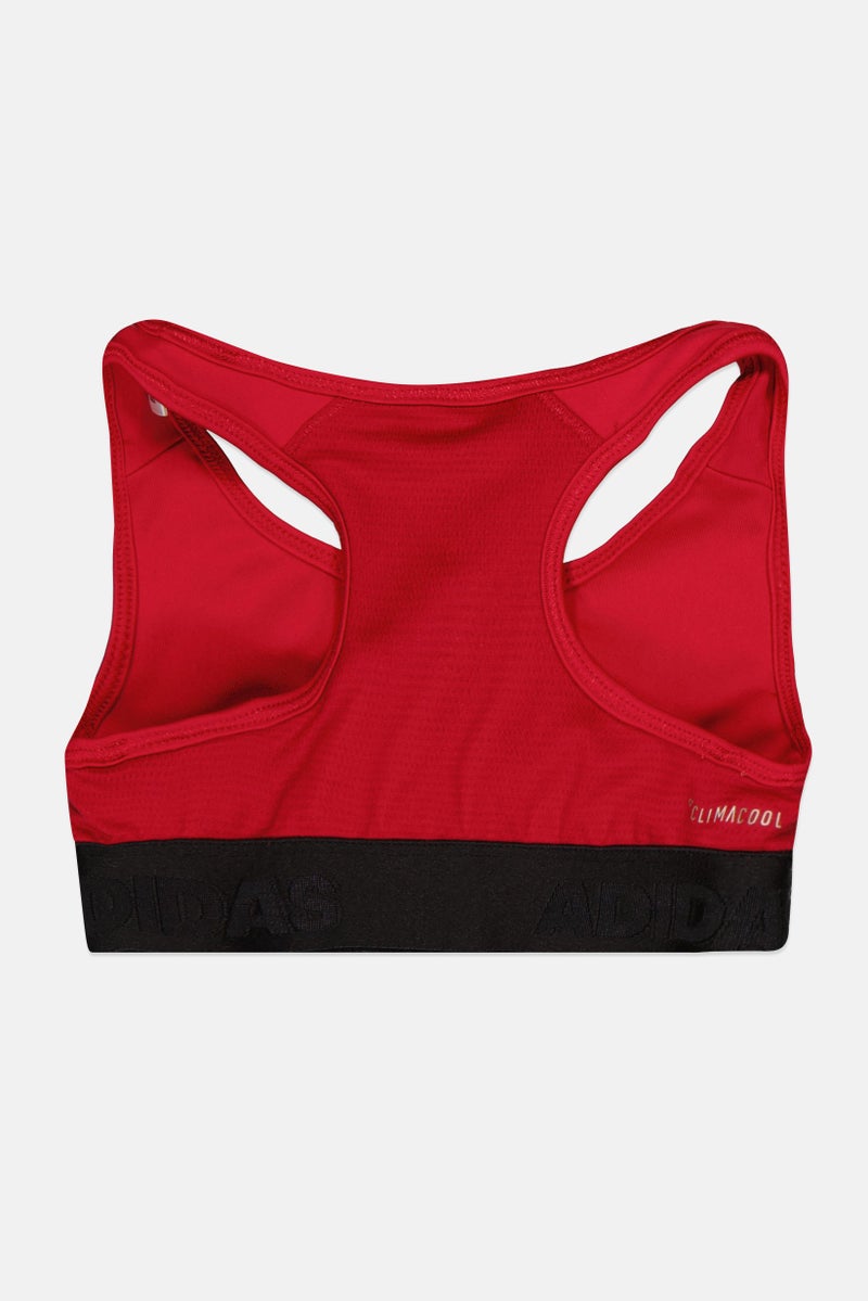 Adidas Kids Girl Sportswear Fit Non-Padded Training Bra, Black  - Image 2