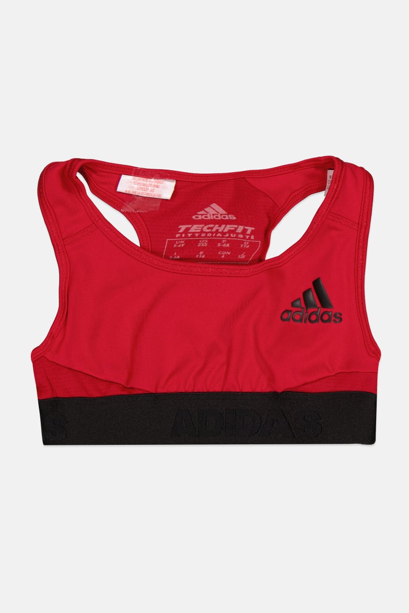 Adidas Kids Girl Sportswear Fit Non-Padded Training Bra, Black  - Image 1