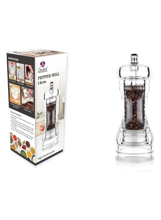 Orchid Acrylic Pepper Mill 14 Cm