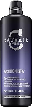 Catwalk by TIGI Fashionista Violet Purple Conditioner Ideal for Natural and Coloured Blonde Hair 750 ml