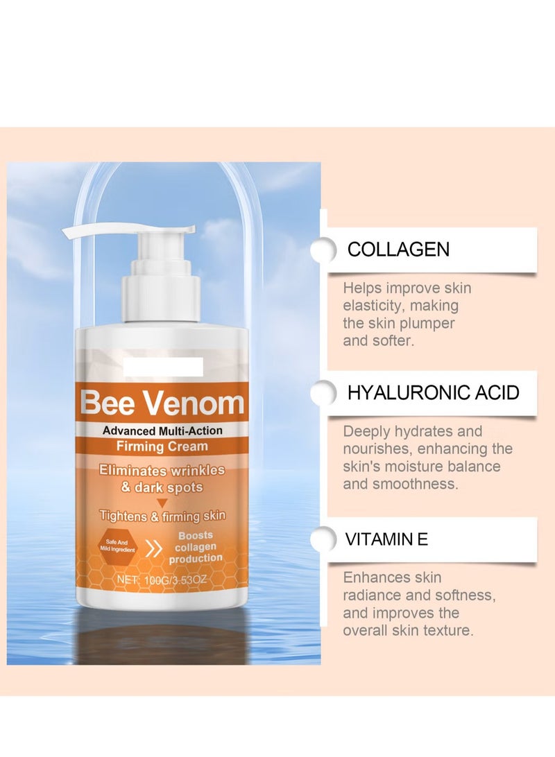 Bee Venom Advanced Multi-Action Firming Cream, Botox Bee Firming Cream, Advanced firming & Wrinkle-Reducing cream, Bee Venom for Tightens Skin 100g - Image 2