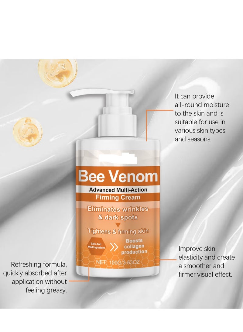 Bee Venom Advanced Multi-Action Firming Cream, Botox Bee Firming Cream, Advanced firming & Wrinkle-Reducing cream, Bee Venom for Tightens Skin 100g - Image 3