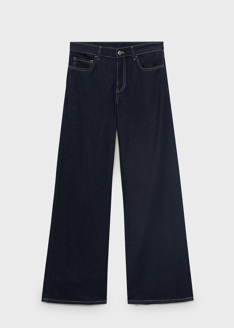 MANGO Low Waist Wide Leg Jeans  - Image 5