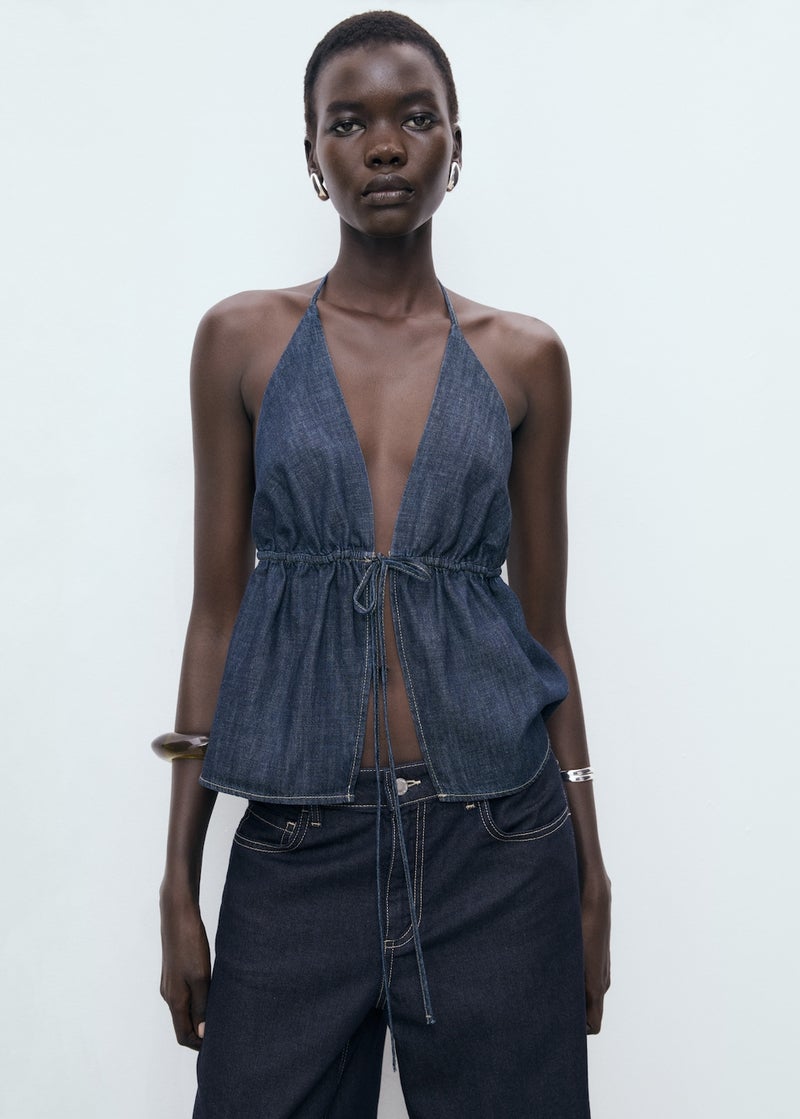 MANGO Low Waist Wide Leg Jeans  - Image 4