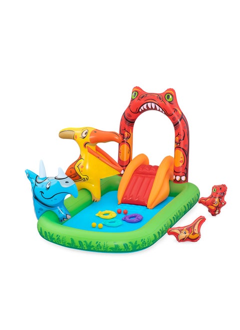Bestway Large Pool with Inflatable Water Play Slide for Kids - Dimensions 2.41m x 1.40m x 1.37m 53160