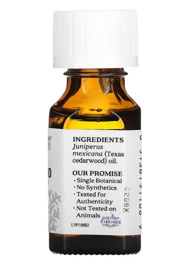 Aura Cacia Pure Essential Oil Texas Cedarwood 0.5 fl oz 15 ml  - Image 2