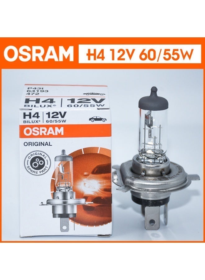 أوسرام OSRAM 2 × H4 Type 12 فولت 60/55 واط مصابيح هالوجين أصلية مصابيح سيارات مصابيح أمامية أضواء السيارات مصابيح أمامية مصابيح أمامية عالية ومنخفضة الضوء أضواء ضباب أصلية مصابيح هالوجين مصنوعة في ألمانيا - Image 4