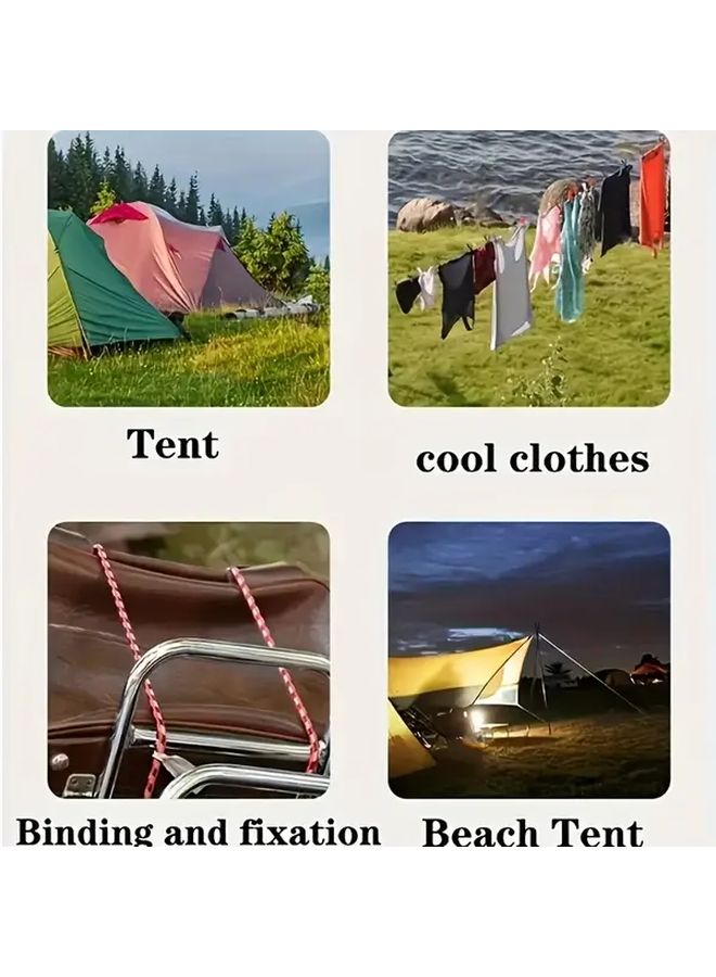 Ultra Durable Nylon Rope 393 Inches Portable Windproof Non Slip For Outdoor Drying Travel - Image 3