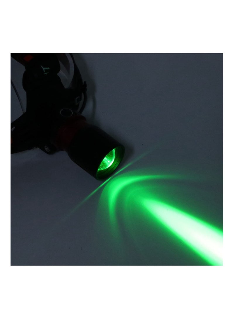 Headlamp Rechargeable, High Brightness Green Light Headlight USB Charging Waterproof Drop-proof for Hunting Fishing Hiking Cycling(Battery Included) - Image 4