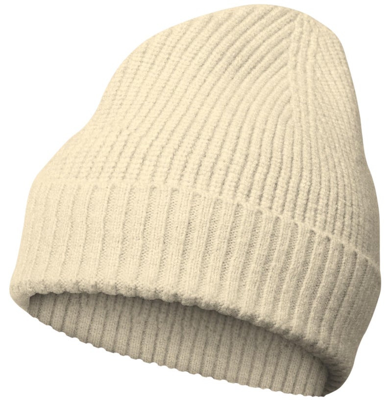 NORTHWIND Ribbed Winter Cap for Men and Women, Beanie Woolen Cap for Women, Winter Wear, Beanie Cap for Men, Woolen Cap for Man (Beige) - Image 1