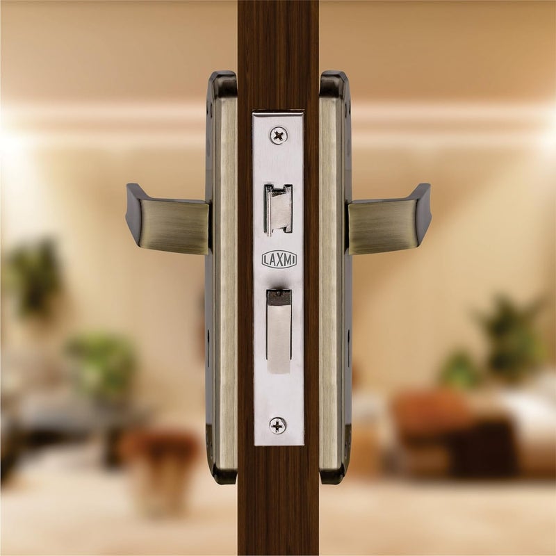 Mortise Door Handle Set with Lock for Main Door Bedroom 6lev DTurn 3keys 200mm - Image 3