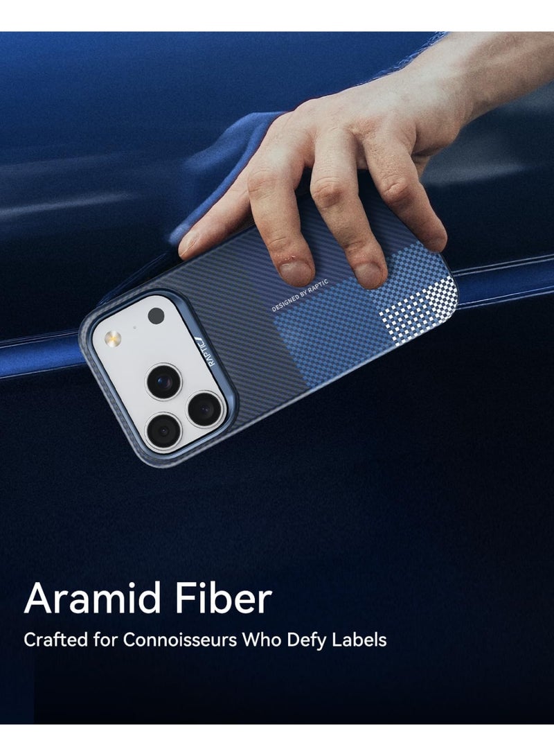 RAPTIC غطاء أراميد لجهاز آيفون 17 برو [ماج سيف] فائق النحافة 1500D من ألياف الأراميد - أوقيانوس - Image 2