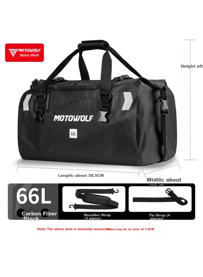 Motowolf Motorcycle Riding Waterproof Bag, Rear Seat Bag, Rider Equipment, Motorcycle Travel Backpack, Rear Tail Bag, Motorcycle Cargo Bag - Image 1