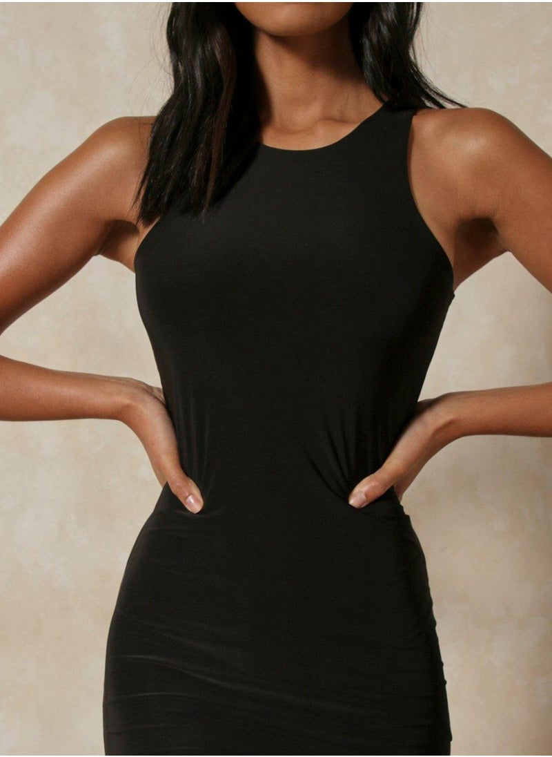 Miss Pap Halter Neck Knitted Bodycon Dress  - Image 3