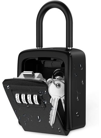 JAMUNESH ENTERPRISE key lock box wall mounted combination key safe lock box outdoor storage box with code combination password security Storage Lock Box Combination Padlocks for outside Black Hook - pzsku/ZC732A60C82EDB5B4B4FAZ/45/1746637634/73154d3e-b78b-424e-9b57-9fdb254b021f