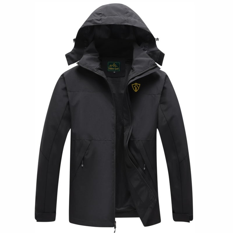 GIISAM Rain Jacket for Men, Mens Waterproof Raincoat Lightweight Rain Jackets Outdoor Rain Coat Windbreaker with Hood - Image 4