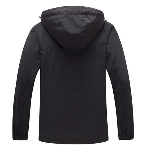 GIISAM Rain Jacket for Men, Mens Waterproof Raincoat Lightweight Rain Jackets Outdoor Rain Coat Windbreaker with Hood - Image 2