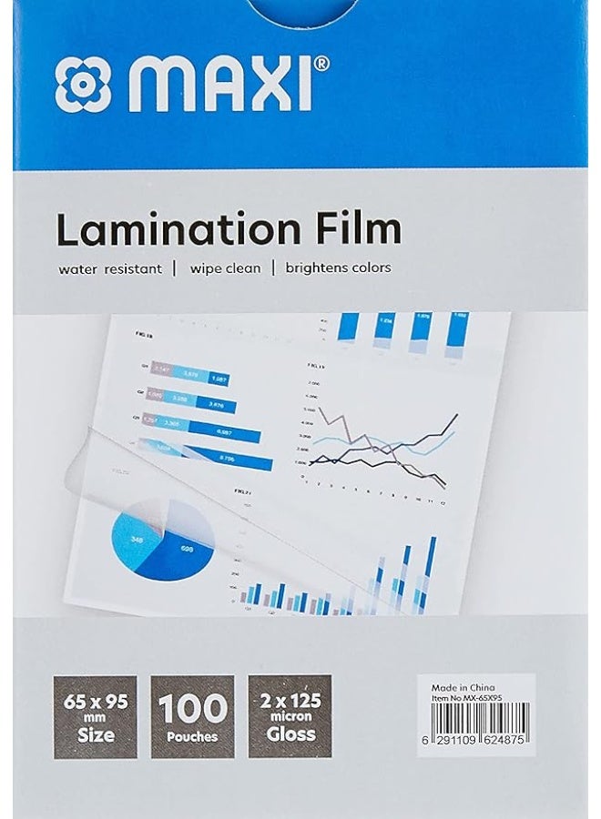 Maxi Lamination Film 65X95Mm 125Mic In A Box Of 100Pc - Image 2
