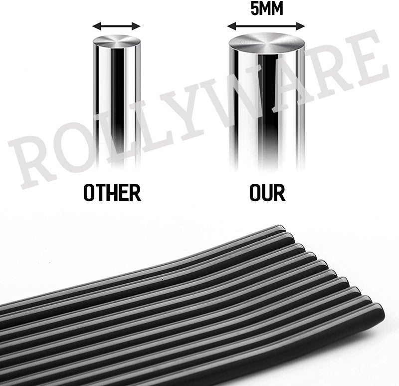 ROLLYWARE Saree Hanger India's First Anti Fall Design Premium Stainless Steel Hanger with Lower Band Lock - Wardrobe, Sarees, Pants, Scarfs & Other Clothes 10 Pieces - Image 5