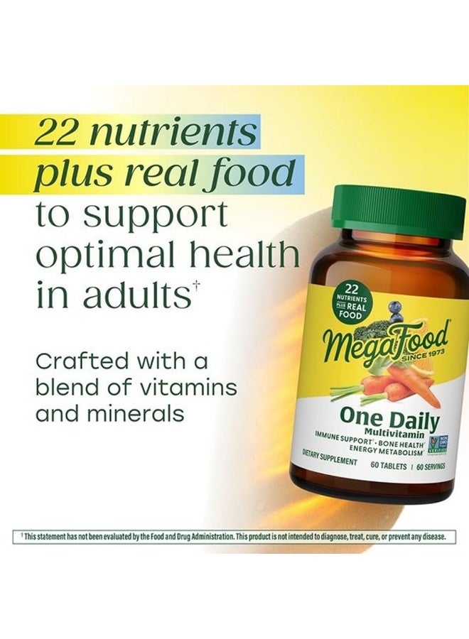 MegaFood One Daily Multivitamin for Women & Men, 22 Nutrients, 180 Tablets,Supports Cellular Energy, Muscle & Bone Health, Immune Support Supplement, Vitamin C, B12, B6, Zinc, Vegetarian,180 Servings - Image 3