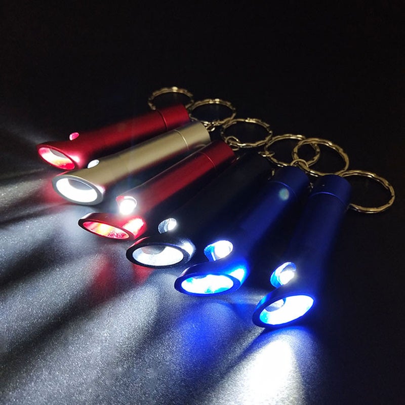 6PCS Mini Torch Keychains Compact Keyrings Flashlight Key Holder Delicate Lifter Key Key Decoration for Men Women (Mixed Color) - Image 5