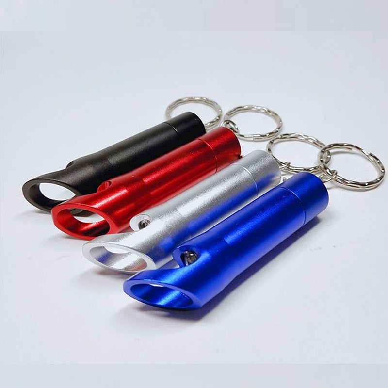 6PCS Mini Torch Keychains Compact Keyrings Flashlight Key Holder Delicate Lifter Key Key Decoration for Men Women (Mixed Color) - Image 4