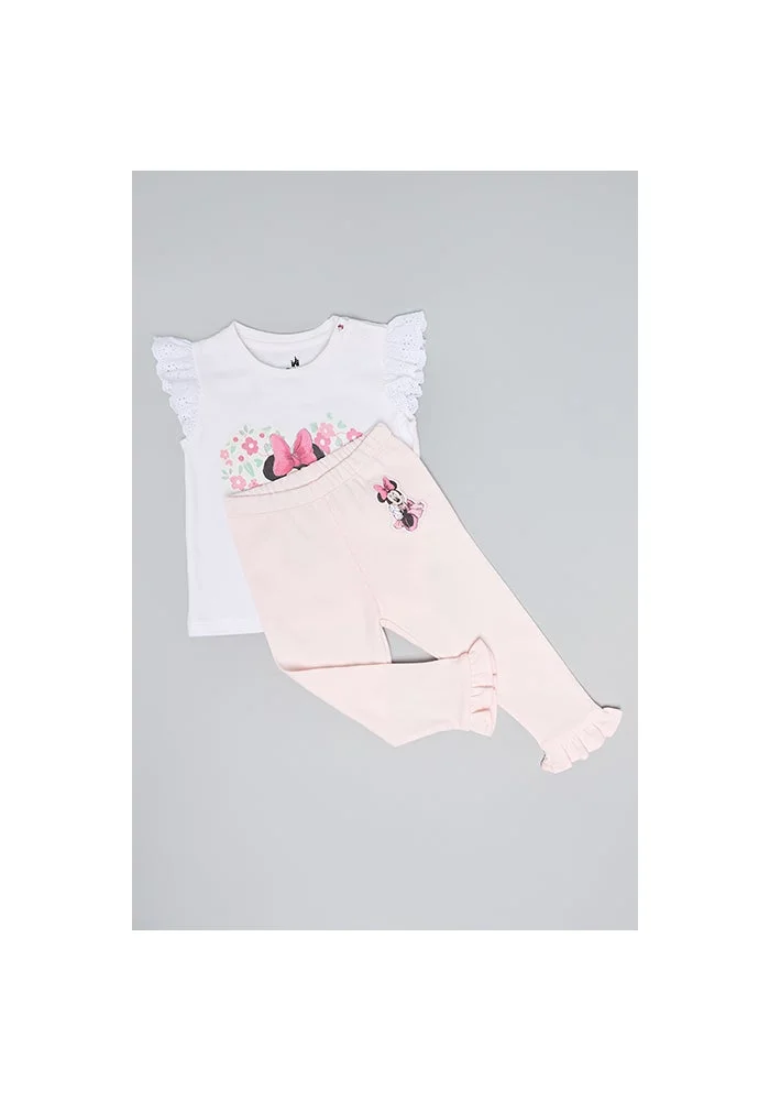 أر أند بي Minnie Mouse Print T-Shirt and Leggings Set