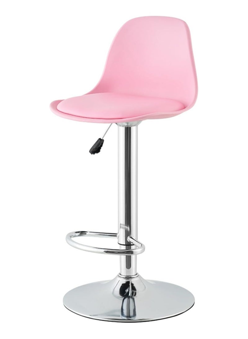 DubaiGallery Bar Stools Nordic Bar Chair Luxury Home Bar Stool Metal Legs with Velvet Cushion High Chair Bar Chair Back Bar Stoola Bar Chairs - Image 3