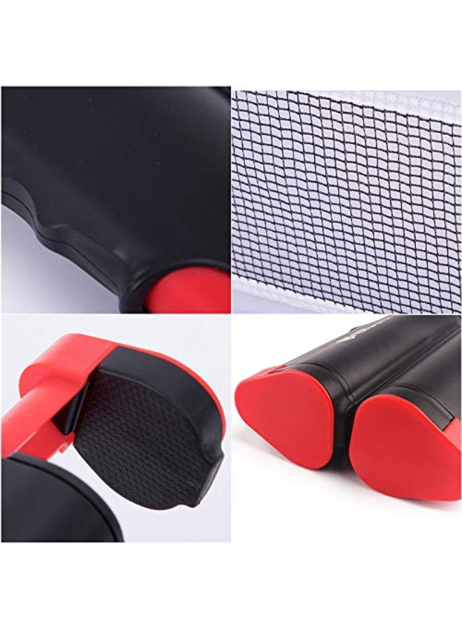 LOVET FBSPORT Table Tennis Rackets Professional Set with 2 Rackets + 6 Balls + 1 Adjustable Net + 1 Portable Bag for Adult Trainers Children Indoor Outdoor - Image 3