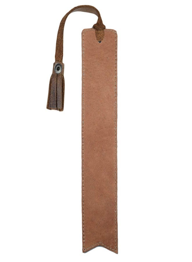 Hide & Drink, Bookmark w/Tassel, Pagemarker for Bookworms, Accessory for Readers, Writers, Classic Bookmark, Full Grain Leather, Handmade, Bourbon Brown - Image 2