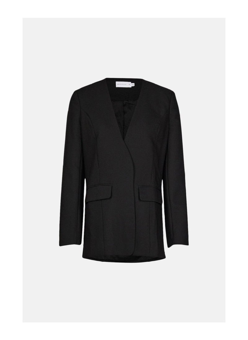 WAREHOUSE - Collarless Edge To Edge Blazer - Image 1