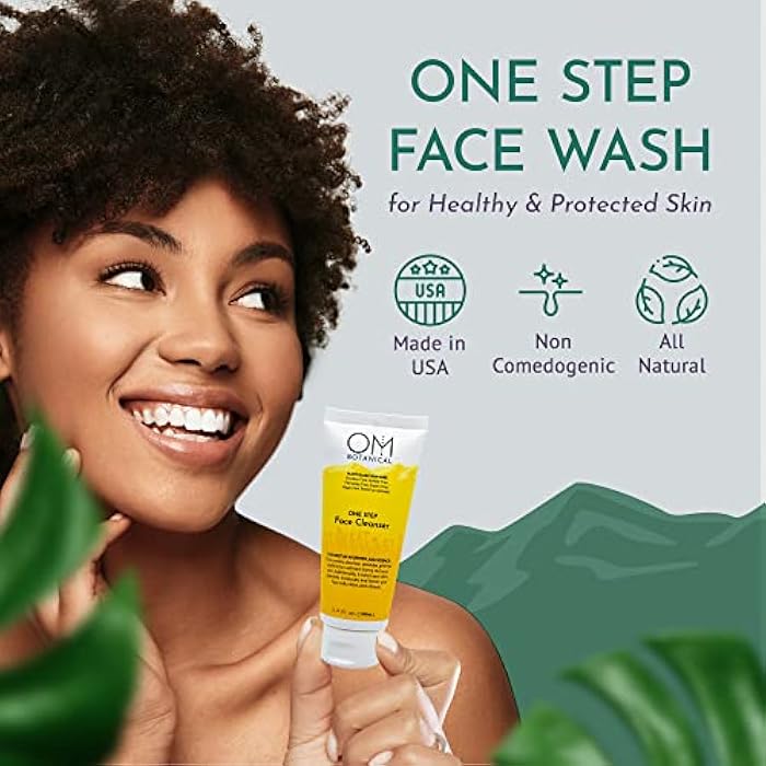 OM Botanical One Step Natural Face Cleanser – Exfoliating, Hydrating & Toning Ayurvedic Cream Cleanser | Organic, Sulfate-Free Face Wash for Radiant Skin | Gentle for Men, Women & Teens - Image 2