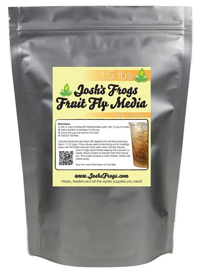 Josh's Frogs The Best HYDEI Fruit Fly Food Media (1.5 lbs/1.35 Quarts - Makes 10 Fruit Fly Cultures) - Image 1