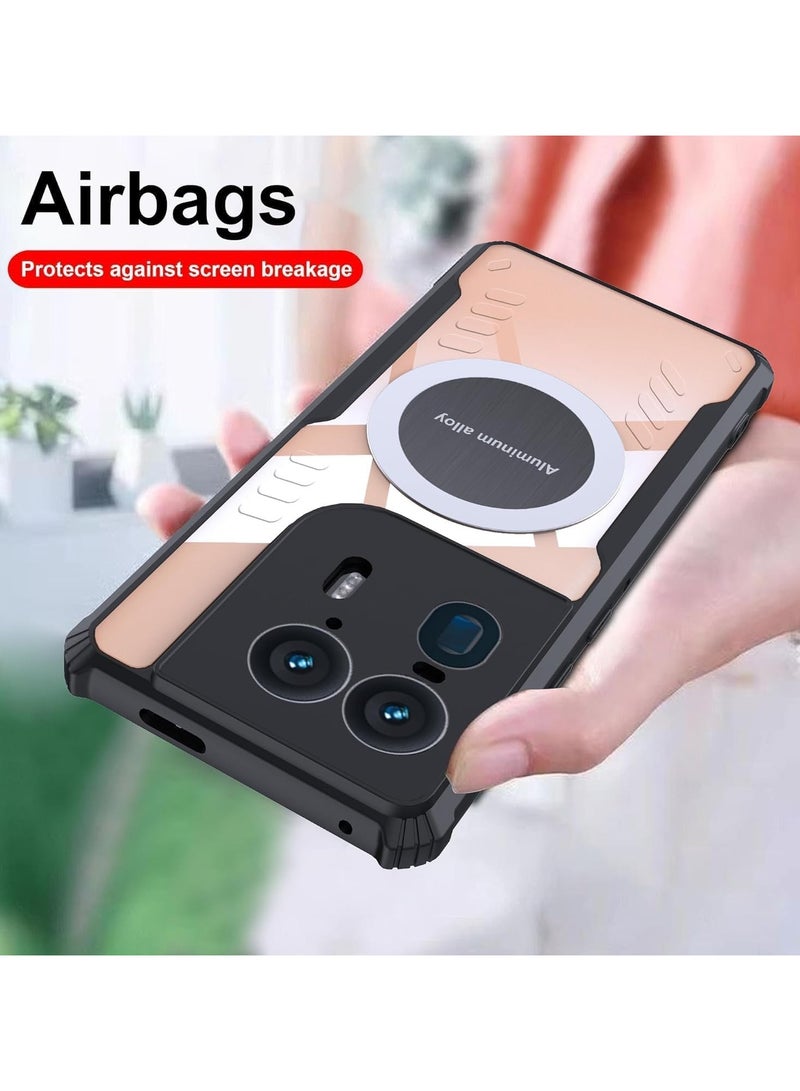 عام “حافظة متوافقة مع Motorola Edge 50 Ultra، حافظة لتبديد الحرارة بتصميم هجين شفاف من TPU مع حافة من الألمنيوم لتبريد Moto Edge 50 Ultra” - Image 5