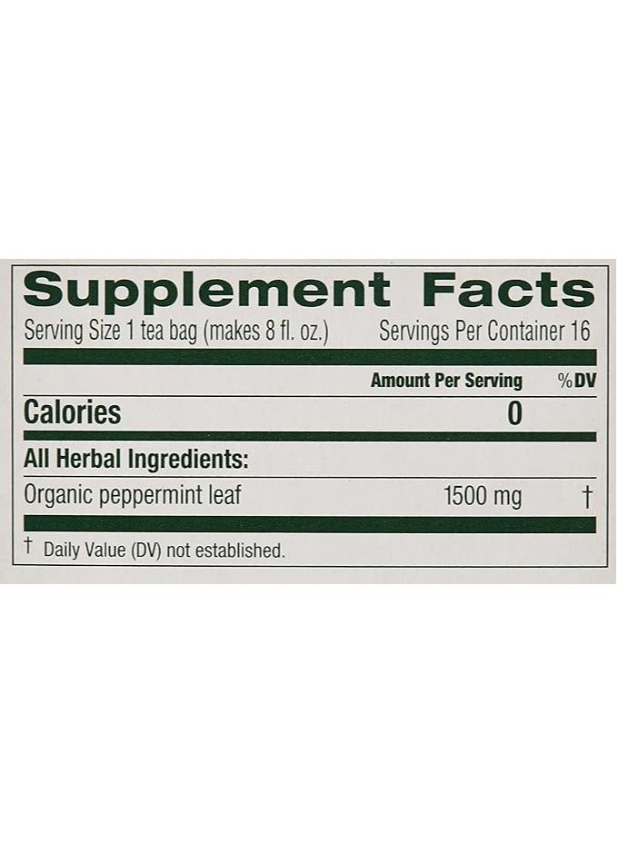 Tm Traditional Medicinal Peppermint, 16 Teabags - Image 3