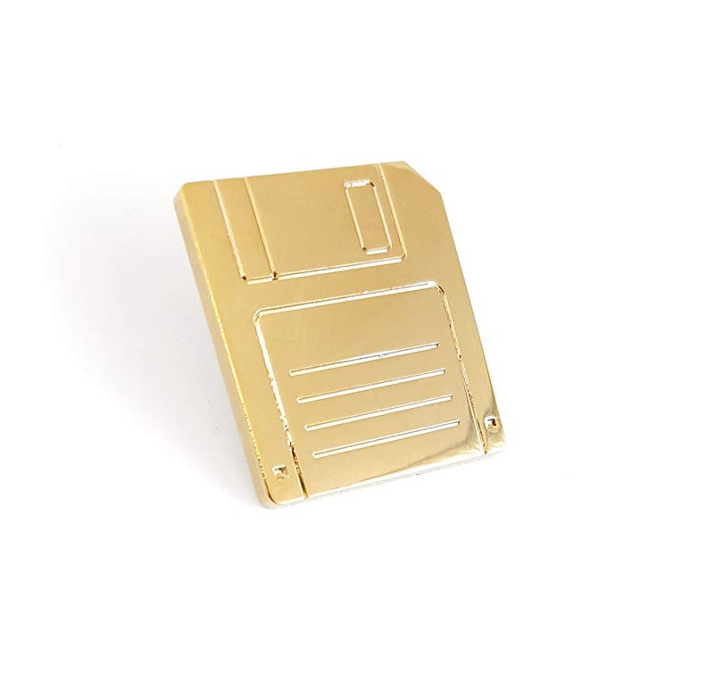 Pinsanity Retro Computer Floppy Disk Lapel Pin - Image 2