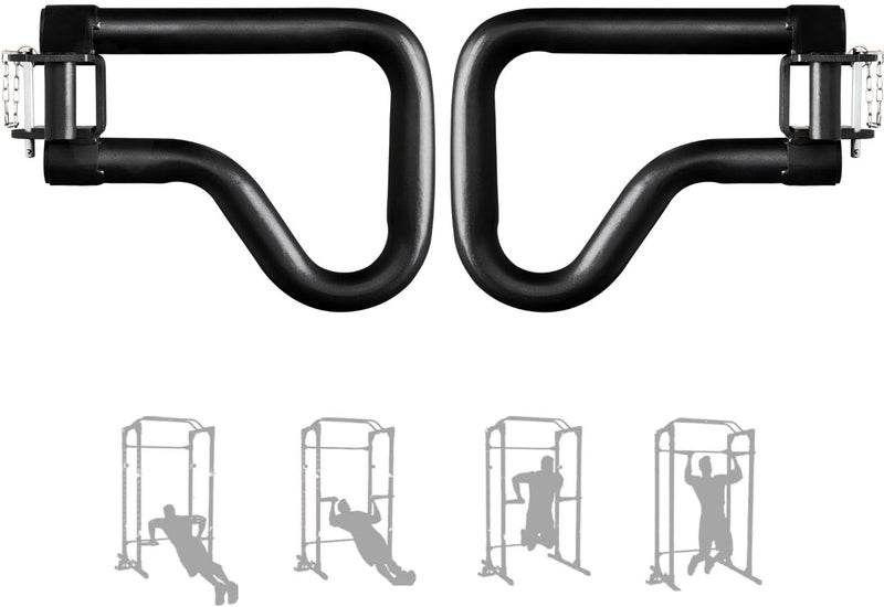 Yes4All 500 LBS Capacity  Dip Bars for 2x2 with 1 Hole Power Cage Squat Rack Attachments  MultiGrip Handles Dip Attachment for Dips Pull Up Pushup - Image 1
