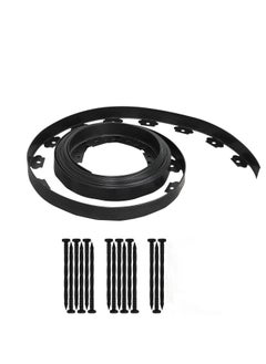 Excefore Landscape Edging Kit, No Dig Landscape Edging, About Long 16ft/5m Edging Coil Comes with 15 Pcs Spikes,  No Dig Lawn Border Design  - Image 1