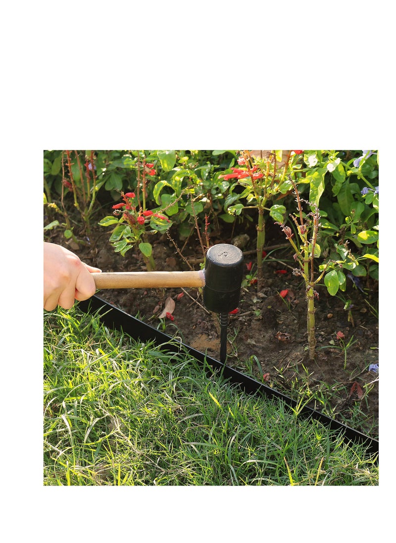 Excefore - Landscape Edging Kit, No Dig Landscape Edging, About Long 16ft/5m Edging Coil Comes with 15 Pcs Spikes,  No Dig Lawn Border Design - Image 1